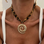 Ingemark 7 Styles Ethnic Multilayer Velvet Chain Necklace Women 2025 New Fashion Metal Conch Starfish Heart Pendant Neck Jewelry