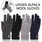  4colors Winter Warm Gloves Touchscreen Unisex Knit Finger Gloves Machine Washable Ideal for Travel Cycling Sports