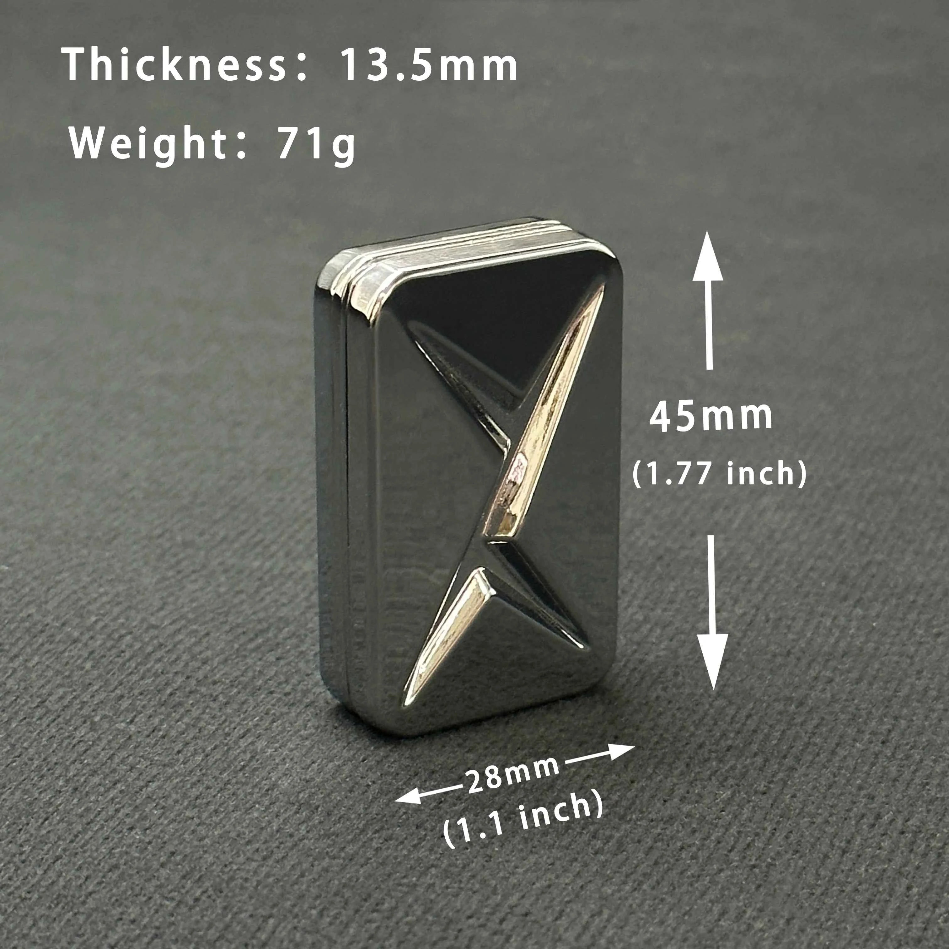 EDC Fidget Sliders Slider Metal Fidget Toys Stress Relief for Adults Magnetic Metal Infinite Fidget
