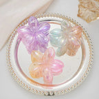 3Pcs/18Pcs Egg Flower Hair Clips Gradient Candy Color Flowers Suitable for Daily Backcombed Ponytail Shark Clip Hair Accessories