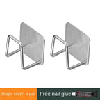 Stainless Steel Kitchen Storage Rack – Wall-Mounted Pot Lid & Cutting Board Organizer