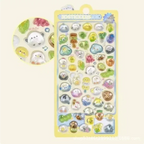 300Pcs/50pc Kawaii Cartoon 3D Relief Sticker Cute Crystal Jelly Patch for Mobile Phone Case Mirror Scrapbook Journal Animal Deco