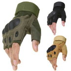Outdoor  Fingerless Gloves Hard Knuckle Paintball Airsoft Hunting Combat Riding Hiking  Half Finger Gloves