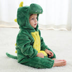 Winter Baby Rompers Baby Pijamas Panda Tiger Leopard Monkey Fox Animal Cartoon Hooded Jumpsuits Cosplay Costume Boys Girl Pajama