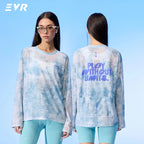 EVR Cycling Jersey Summer Casual Cycling Tops For Men and Women Long-sleeved T-shirt Quick-drying Road Bicycle Loose Cycling Top