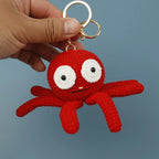 Ocean Series Animal Doll Crochet Keychain Handmaking Knitted Tropical Fish Keyrings Crochet Shark Doll Keychain Custom Accessory