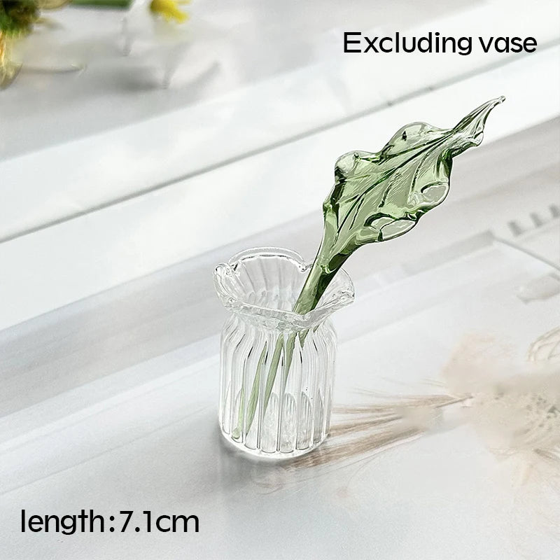 Tulip Glass Ornament Simulated Flower Bouquet Gift Healing Series Girlfriend Life Is One Thousand Times Spring and Bright