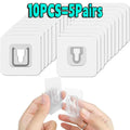 Double-Sided Adhesive Wall Hooks Hanger Strong Transparent Suction Cup Sucker Hooks Kitchen Bathroom Storage Plug Socket Holders