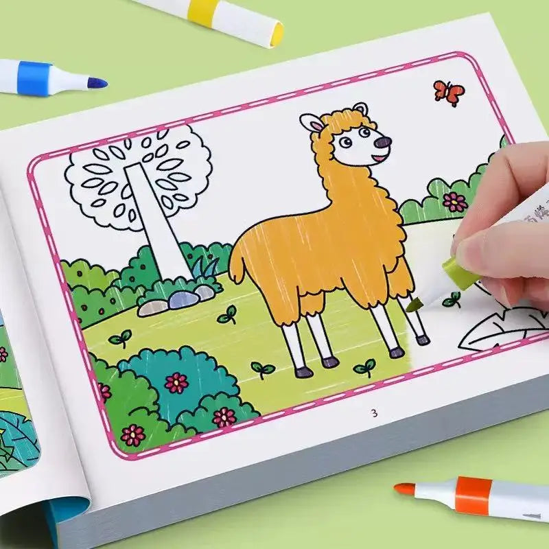 Boys Girls Children's Coloring Books Animals Baby Drawing Book School Early Education Toys Drawing Toy Notebook Notebooks Pads
