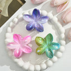 3Pcs/18Pcs Egg Flower Hair Clips Gradient Candy Color Flowers Suitable for Daily Backcombed Ponytail Shark Clip Hair Accessories