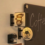 Mini Lightbox Fridge Magnet Coffee Japanese Creative Tourism Souvenir Magnetic Luminous Light Box Home Decoration Gift