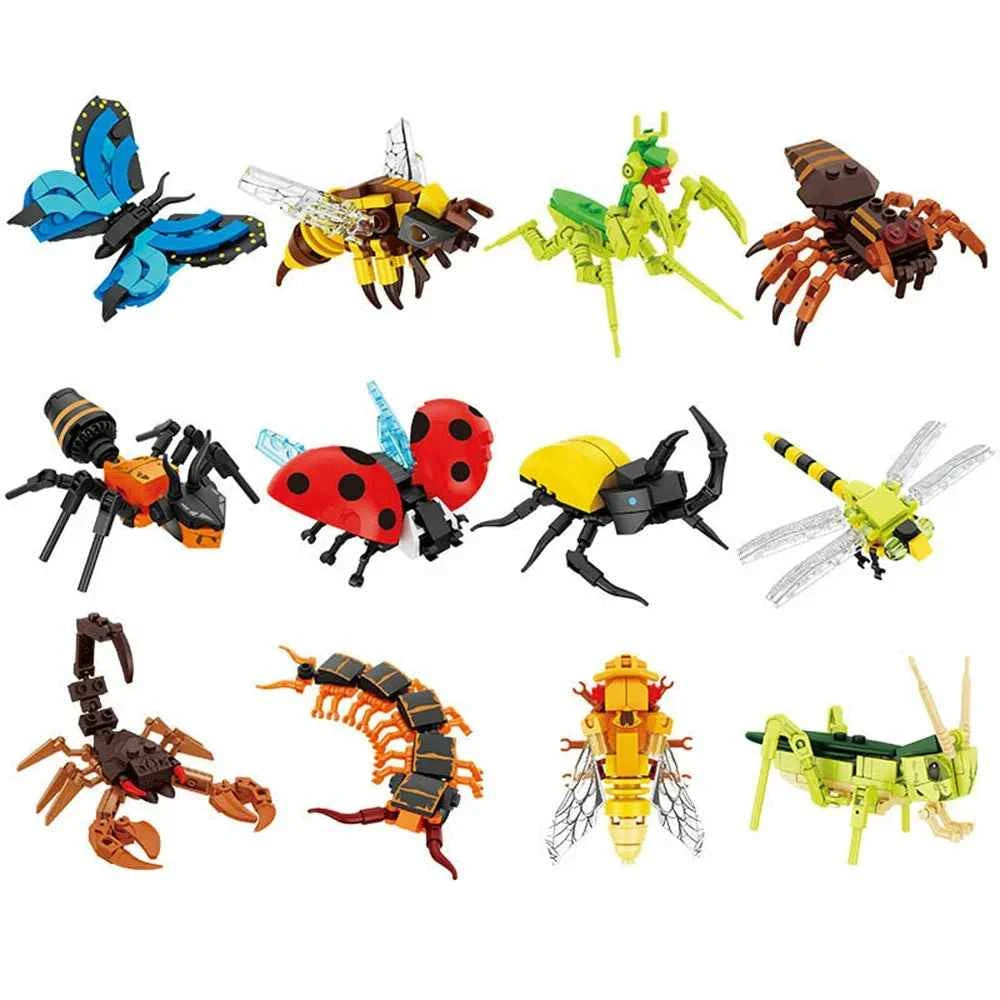 DIY Insect Animal Building Block Set STEM Puzzle Toy for Kids