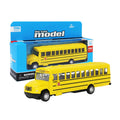 Simulation Alloy School Bus Inertia Toys Car Model Pull Back Car Interactive Toys Car Collection Educational Boy Gifts Toys