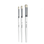 Miniature Paint Brushes Set - Premium Goat Hair Dry Brushes for Model Painting, Domed Drybrush Kit for Scale Models & Miniatures