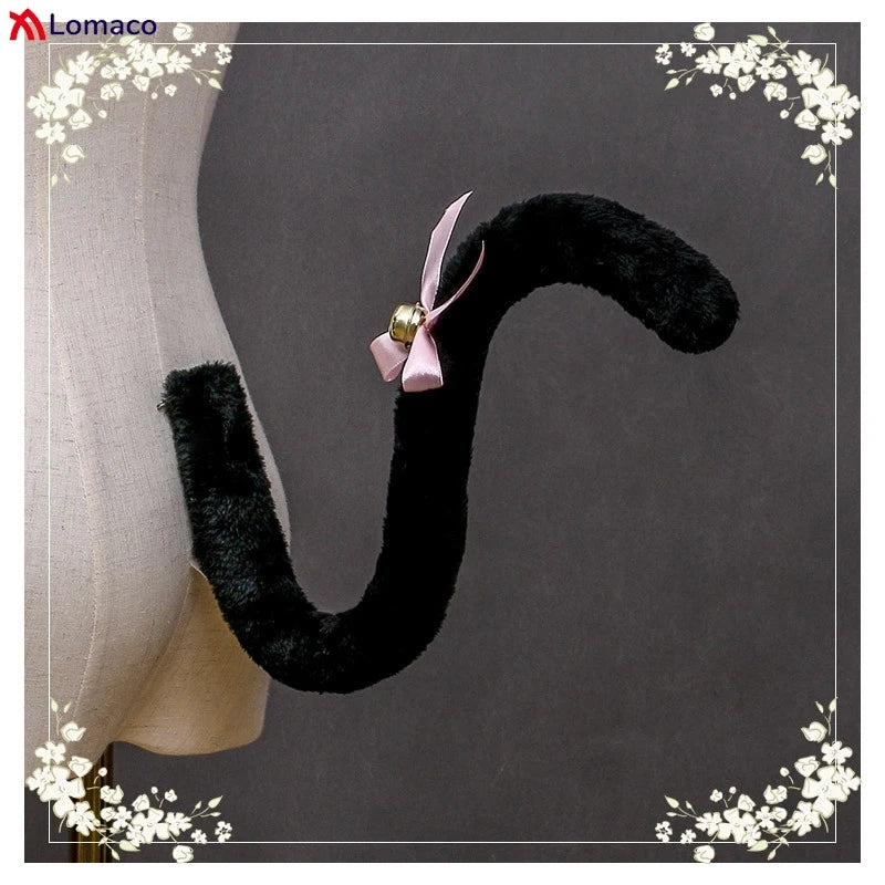 Cute Plush Cat Tail Kawaii Animal Tails Anime Cosplay Costumes Accessories Kitten Tails Maid Outfits Accessory Party Props Gift