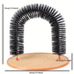 Cat Toy Arch Self Groome Pamper Feline with A Massage Grooming Rubbing Brush with Scratching Pad Toy for Cats Interactive Toys - WTN Essentials 
