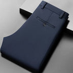 29-42 Men's Summer Pants Thin Straight Stretch Casual Pants with No Trace No Ironing Fabric Silky and Cool Feeling