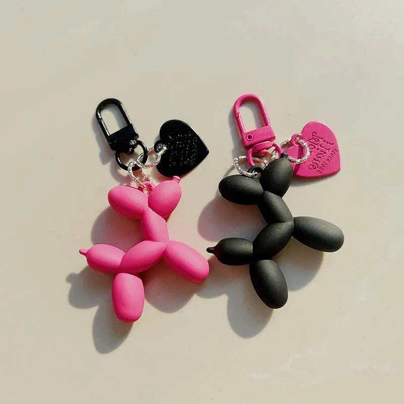 Jelly Cute Jelly Balloon Dog Keychain Pendant Cartoon Dog Chain Keychain - Lovely Accessory Jewelry Gift for Unisex Keys