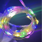 1/5/20M USB LED String Lights Copper Silver Wire Garland Light Waterproof Fairy Lights For Christmas Wedding Party Decoration