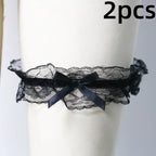 1/2pcs New Fashion Bow Lace Wedding Garter Toss Garter Wedding Garter Belt Bridal Lingerie White Garter Wedding Accessories