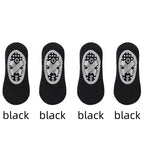 1/ 4Pair Professional Women Yoga Sock Silicone Anti-slip Ballet Pilates Socks Women Backless Breathable Bandage Yoga Sport Socks