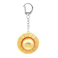Classic Anime Keychain Straw Hat Pendant Metal Key Chains For Fans Cosplay Keyrings Accessories Jewelry
