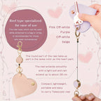Heart Shaped Keychain with Retractable Buckle - The Perfect Accessory for Love and The Ideal Choice for Valentine's Day Gifts