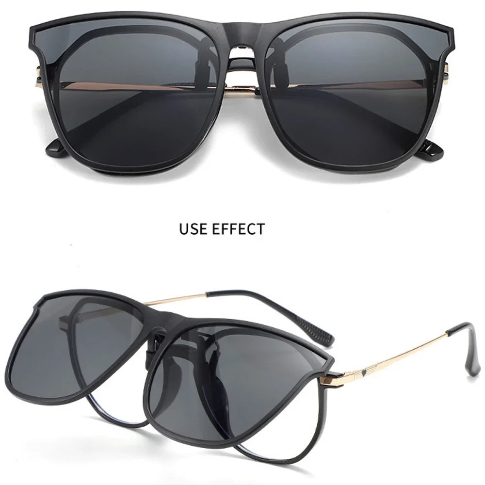 Polarized Clip-On UV400 Driving Sunglasses for Men & Women