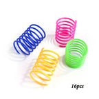 Kitten Cat Toys Wide Durable Heavy Gauge Cat Spring Toy Colorful Springs Cat Pet Toy Coil Spiral Springs 4/8/16/20pcs - WTN Essentials 