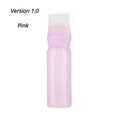 Silicone Shampoo Brush Head Scalp Massage Comb Hair Dye Tint Oil Applicator Bottle with Brush Barber Salon Hair Styling Tools