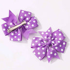 3Pcs/Pack Solid Dot Hair Bows Clip Girls Boutique Bowknot Hair Clips Kids Colorful Heart Sun Glasses Children Hair Accessories