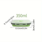 Collapsible Silicone Food Storage Containers – Stackable, Space-Saving, Microwaveable Lunch Boxes, 1/4PCS Set