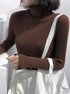 Turtleneck Sweater Womens 2026 Autumn Winter Tops Korean Slim Women Pullover Jumper Knitted Sweater Pull Femme Hiver Truien