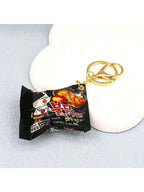 1PC Korean Style Fast Food Bag Keychain Instant Noodle Pendant Fun Mini Food Design Random Style Color for Bag Accessory