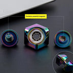 Alloy Cube Spinner Stress Relief Toy – Portable Desk Focus Gadget