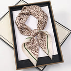 60Colors Luxury Scarf Women 70*70Cm Silk Feel Square Hair Wrapping Foulard Satin Shawl Big Size Head Bandana Hijab Handkerchief