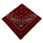 1/2/3/5PCs Unisex men women bandana hairband cowboy mens biker sports headwear wrist hairwrap single head wrap scarf
