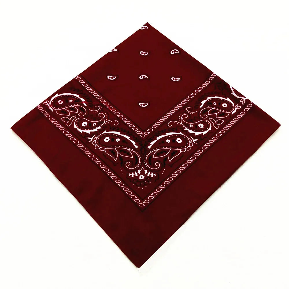 1/2/3/5PCs Unisex men women bandana hairband cowboy mens biker sports headwear wrist hairwrap single head wrap scarf