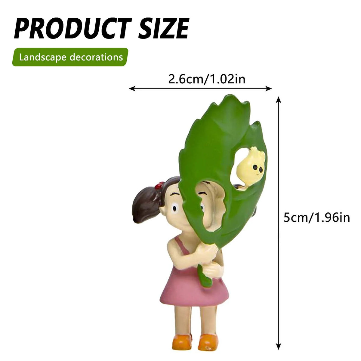 1Pcs Cute Desktop Decoration Totoro Figurine Holding Leaf Totoro Ornament for Living Room Home Decor Items Wall Birthday Gift