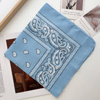Unisex Men Women Bandana Hairband Cowboy Mens Biker Sports Headwear Wrist Hairwrap Paisley Head Wrap Square Scarf
