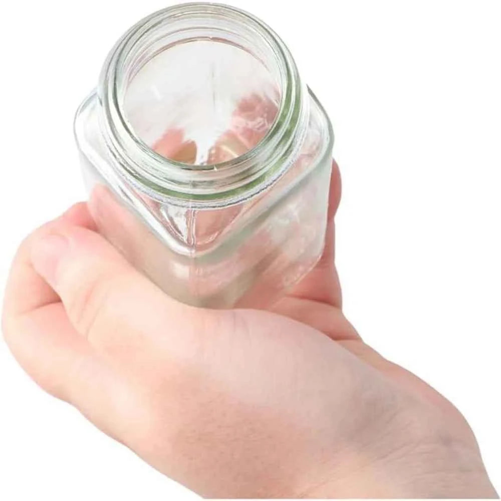 6/12/24pcs  Glass Spice Jars with Bamboo Lids Or Metal Lids Include Minimalist Spice Labels Stickers Collapsible Funnel Jar Set