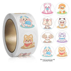 100-500pcs Cartoon Animal Stickers Teacher Reward Stickers for Kids, Party Decoration Sticker for School Classroom Home