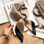 New Silk Scarf Neckerchief Women's Silk Square Scarf Purse Luxury Scarf for Women Designer Silk Headscarf SJ01