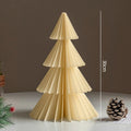 Paper Christmas Tree Ornaments 3D Honeycomb Christmas Tree Decorations Folded Paper 2026 Xmas New Year Desktop Arrangement Decor