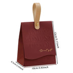 10pcs Creative Leather Portable Gift Box High-end Portable Wedding Candy Paper Box Party Packaging Supplies Paper Box