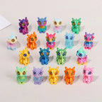 20/5pcs 3D Printed Dragon Ornaments for Kids Birthday Party Favors Pinata Filler Easter Christmas Gifts Home Table Decorations
