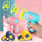 Interactive Cat Flying Disc Launcher Toy for Training and Play