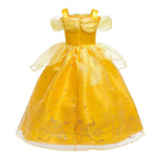 Girls Belle Deluxe Princess Costume – Beauty and Beast Cosplay Dress