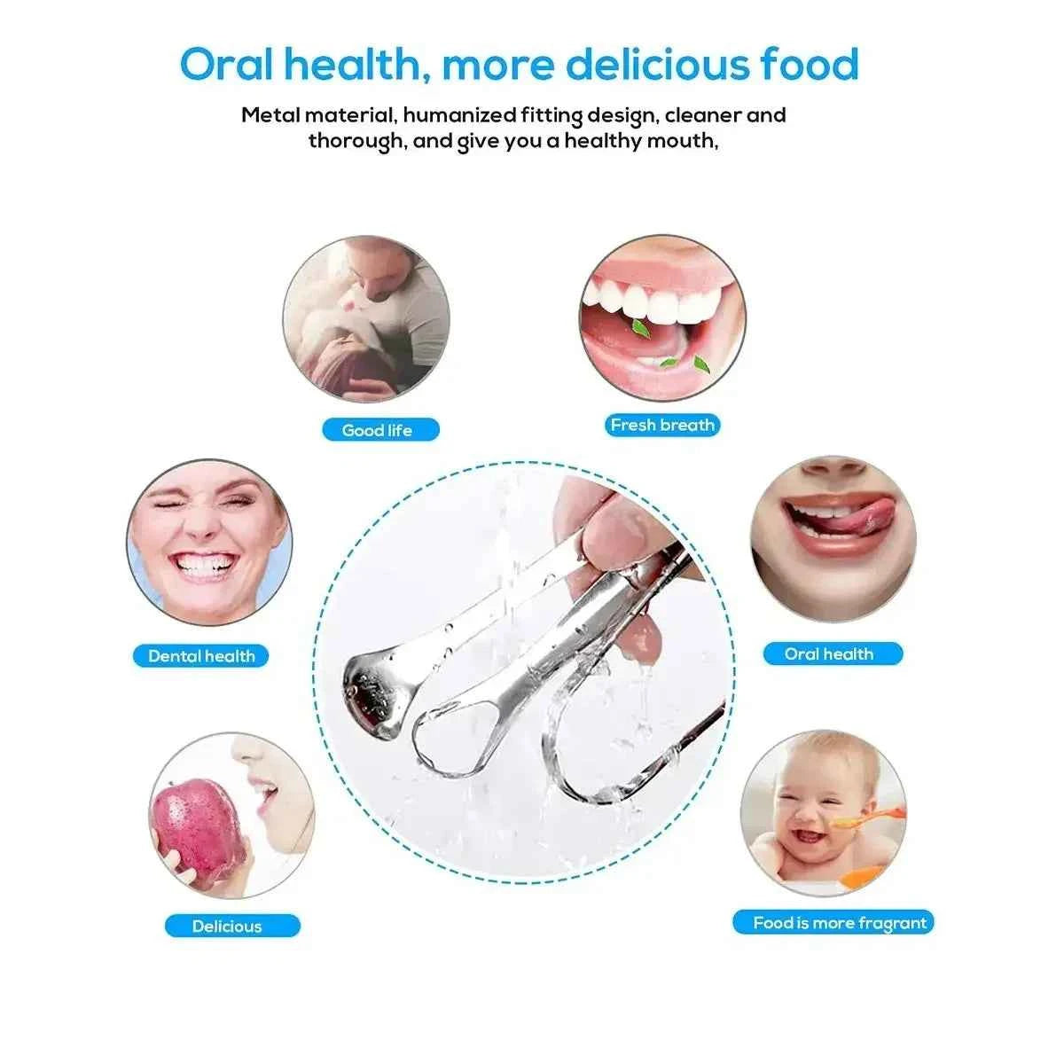 Premium 1pcs/3pcs Metal Tongue Scraper Cleaner for Adults & Kids, Portable Stainless Steel Tongue Scrapers Brushes for Removing