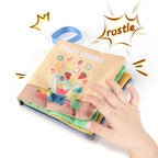 Soft Baby Books toys Montessori 3D Touch Feel High Contrast Cloth Book Sensory Early Learning games for kids Educational toys